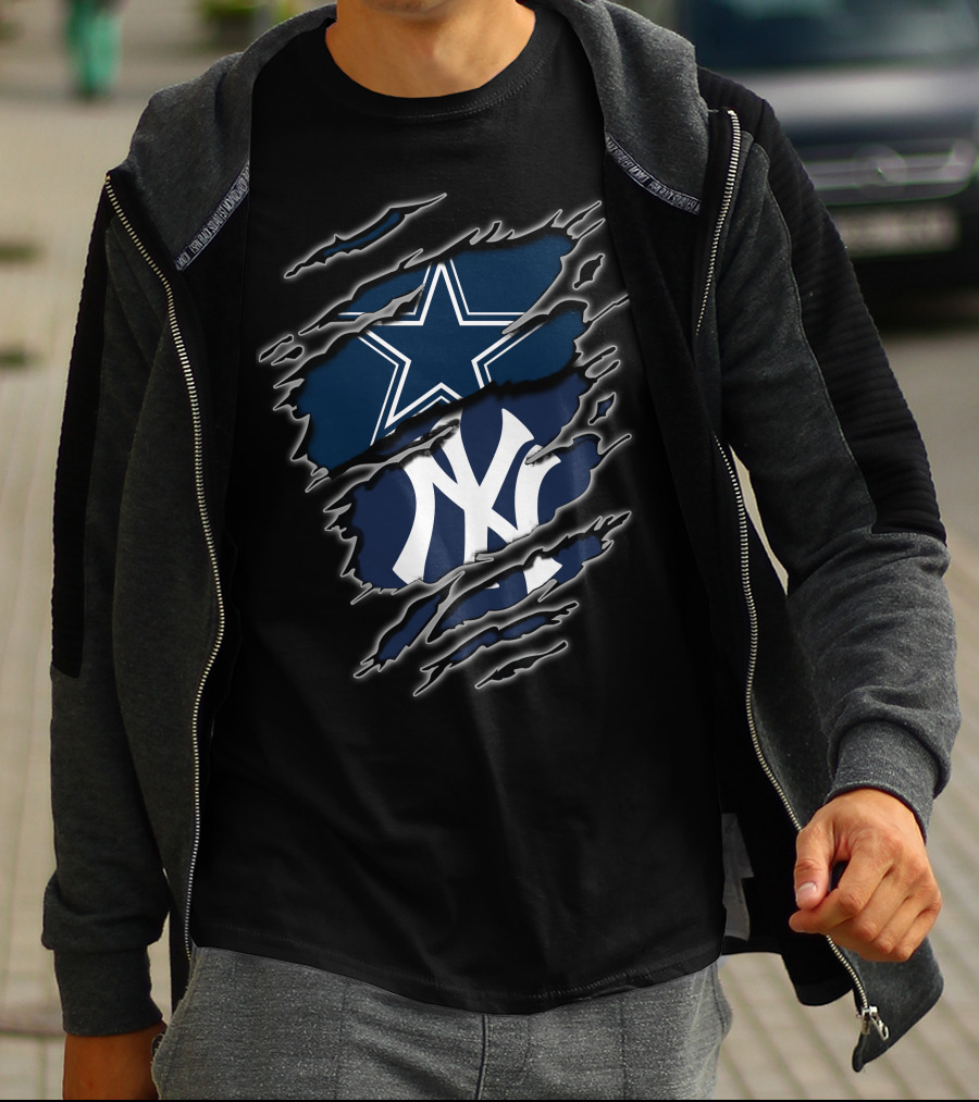 Cowboys Star Yankees Logo Fusion T-Shirt