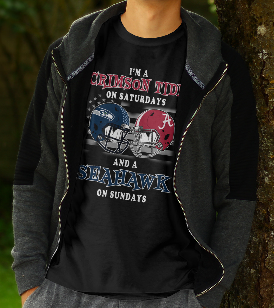 I'm A Crimson Tide On Saturdays And A Seahawk On Sundays T-Shirt