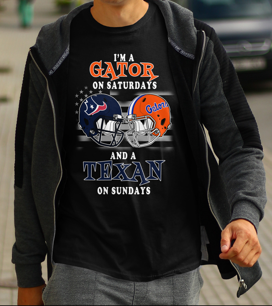 I'm A Gator On Saturdays And A Texan On Sundays T-Shirt