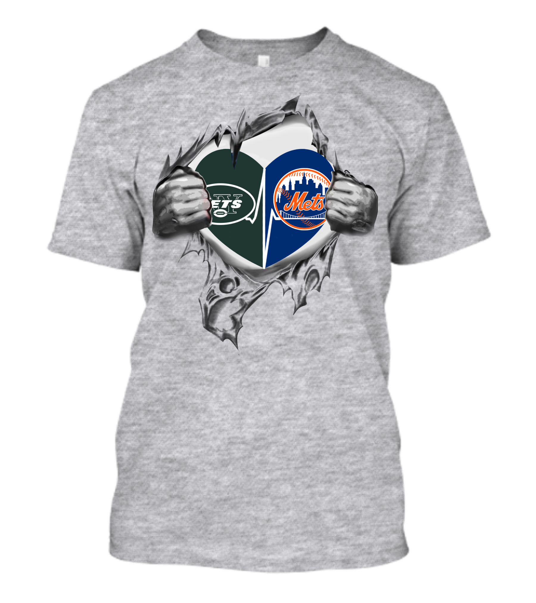 Jets Mets Heart Tornado Fan Passion T-Shirt