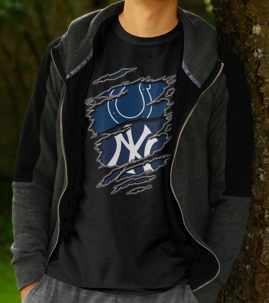Colts Yankees Logo Tear T-Shirt