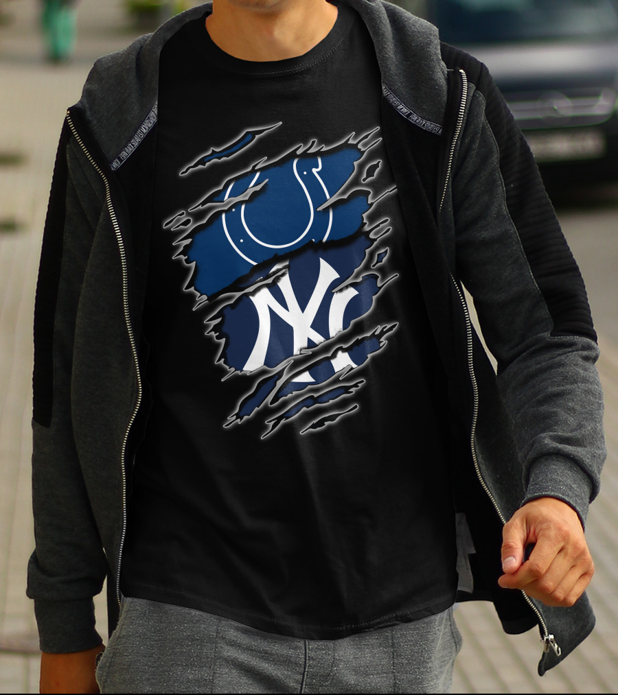 Colts Yankees Logo Tear T-Shirt