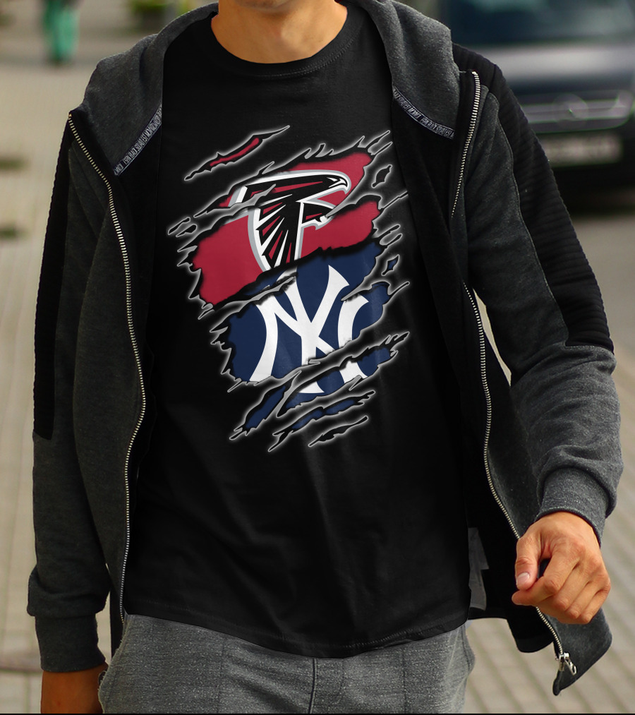 Falcons Yankees Logo Fusion T-Shirt