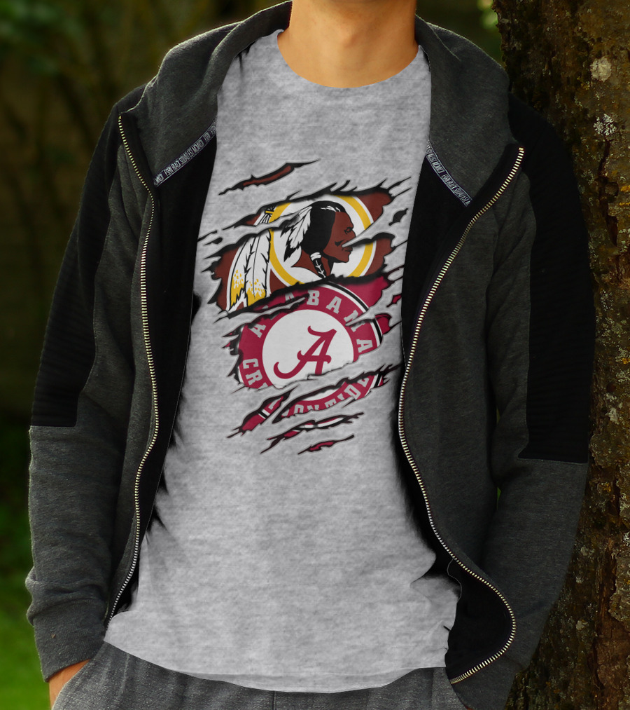 Alabama Crimson Tide And Washington Redskins Fan Statement T-Shirt