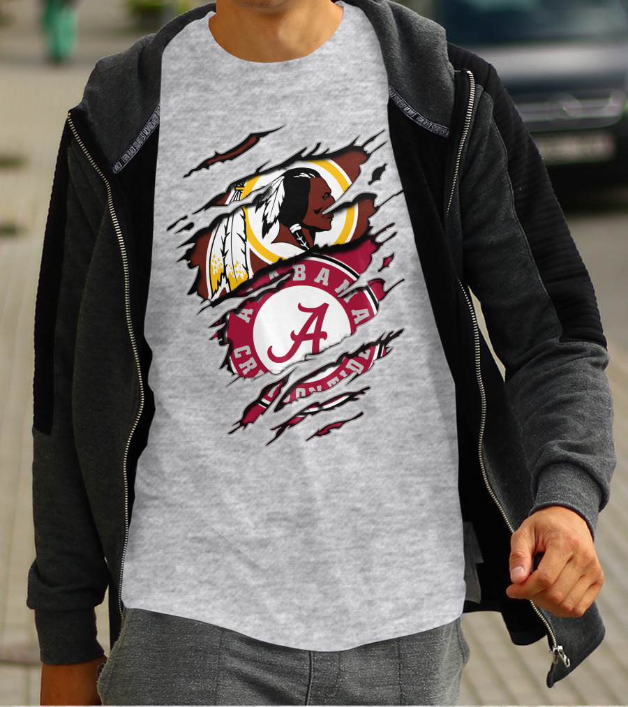 Alabama Crimson Tide And Washington Redskins Fan Statement T-Shirt