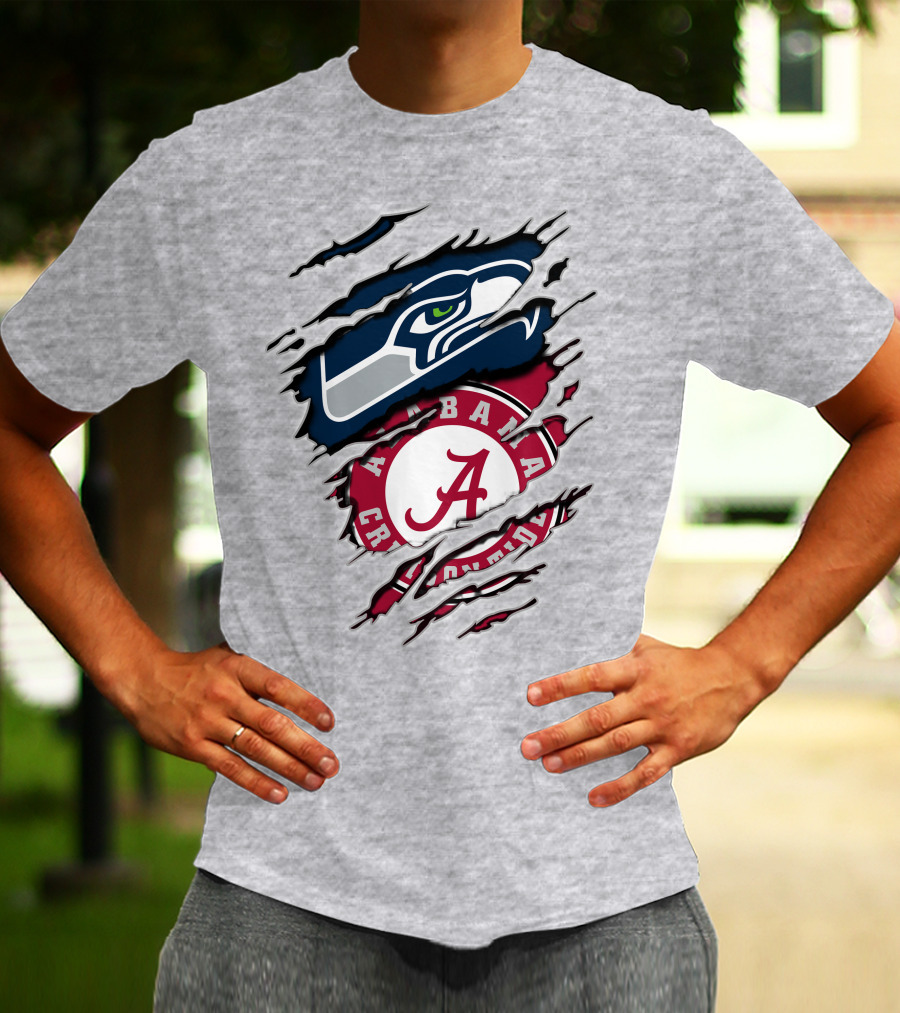 Seahawks Alabama Crimson Tide Fan Alliance T-Shirt