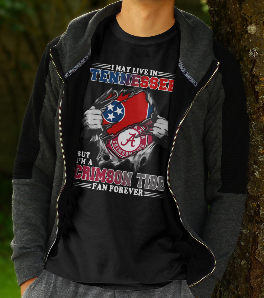 Tennessee Resident Alabama Crimson Tide Fan Forever T-Shirt