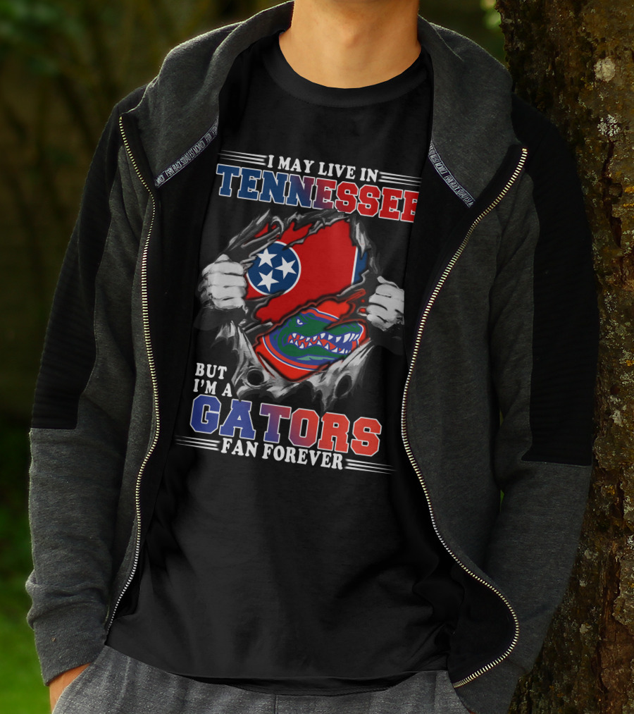 Tennessee Living Gators Fan Forever Gators-Tennessee T-Shirt