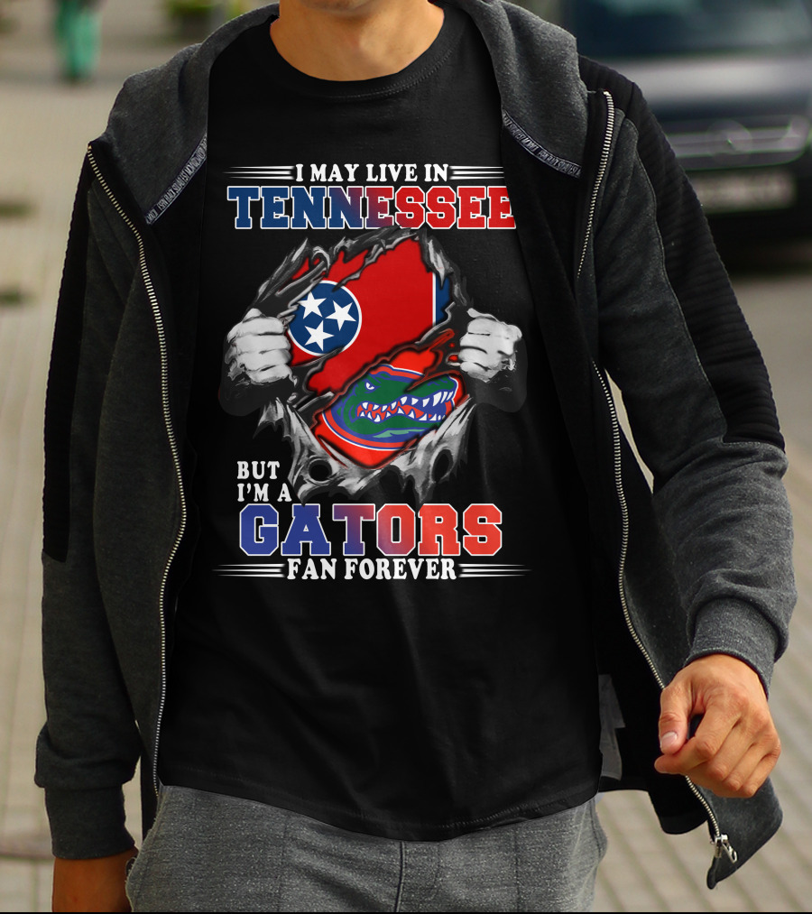 Tennessee Living Gators Fan Forever Gators-Tennessee T-Shirt