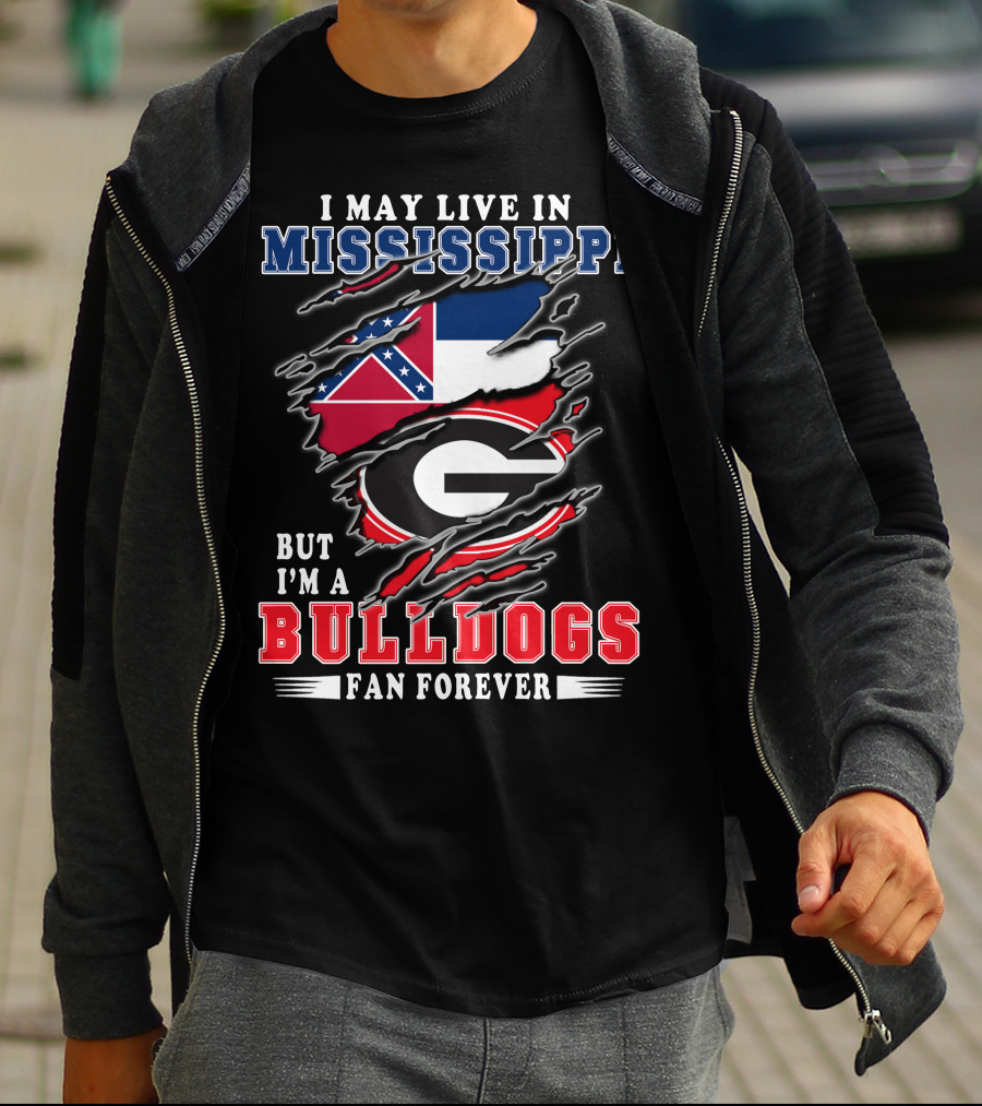 Mississippi Resident Georgia Bulldogs Fan Forever T-Shirt