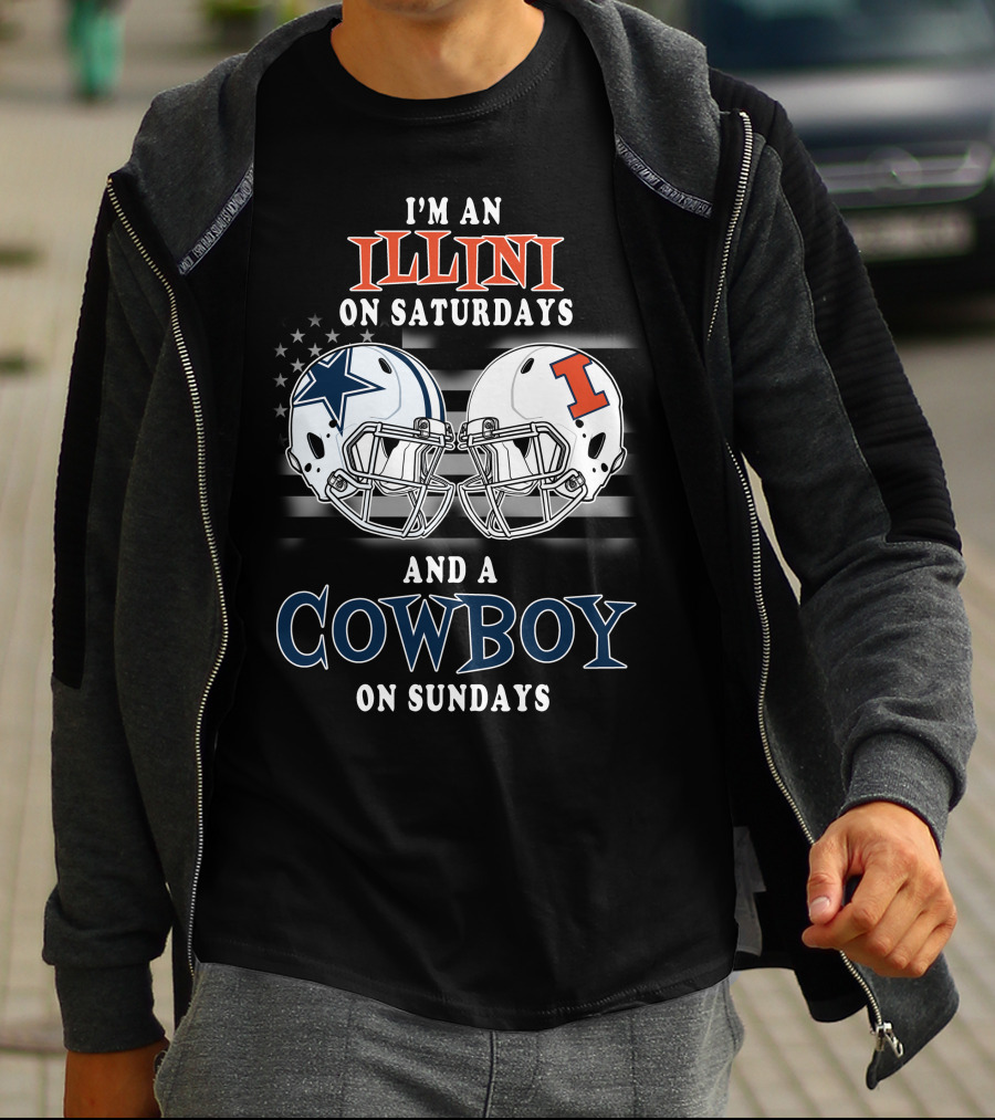 I'm An Illini On Saturdays And A Cowboy On Sundays T-Shirt
