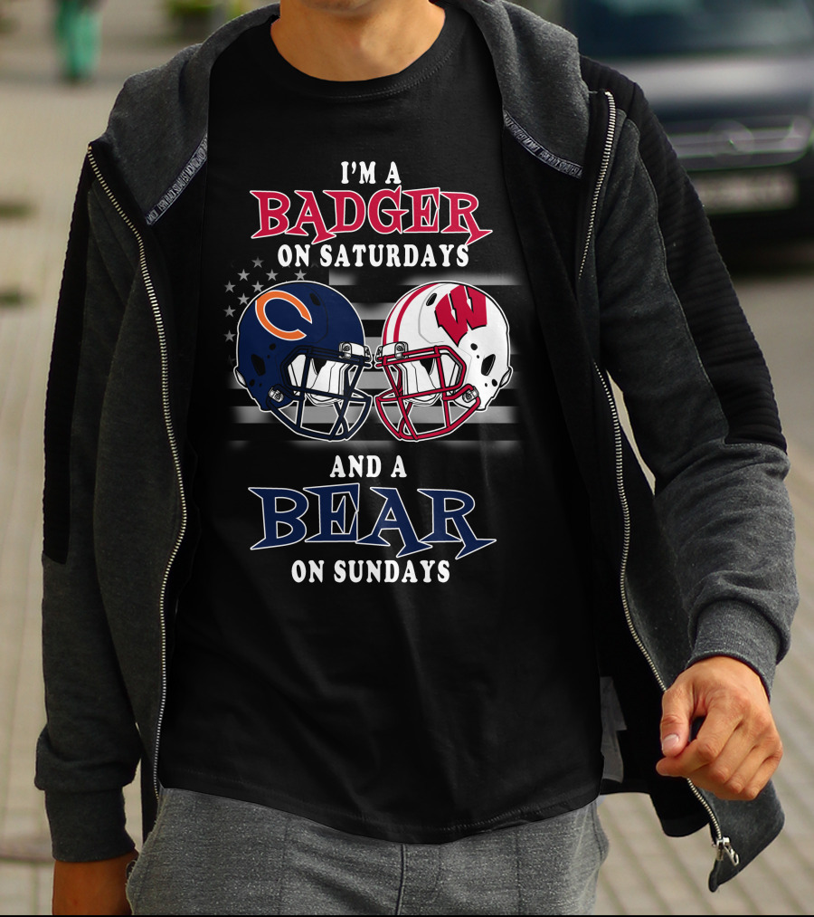 I'm A Badger On Saturdays And A Bear On Sundays T-Shirt