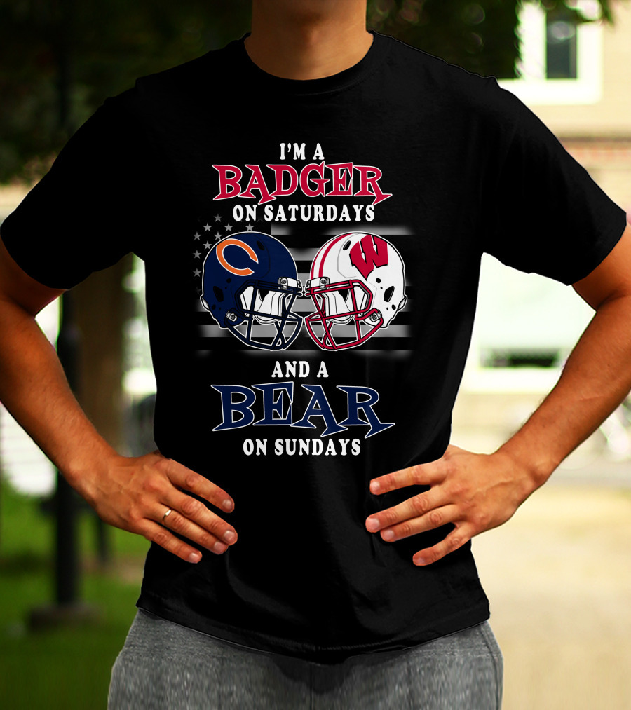 I'm A Badger On Saturdays And A Bear On Sundays T-Shirt