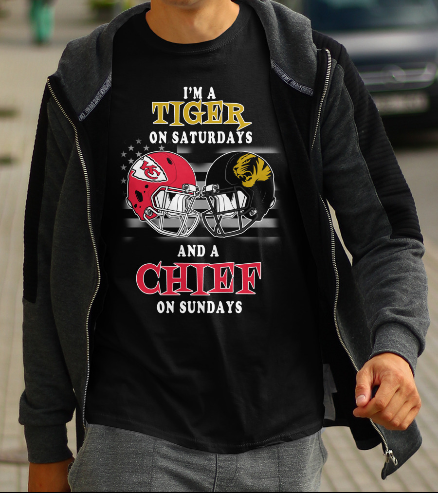 I'm A Tiger On Saturdays And A Chief On Sundays T-Shirt