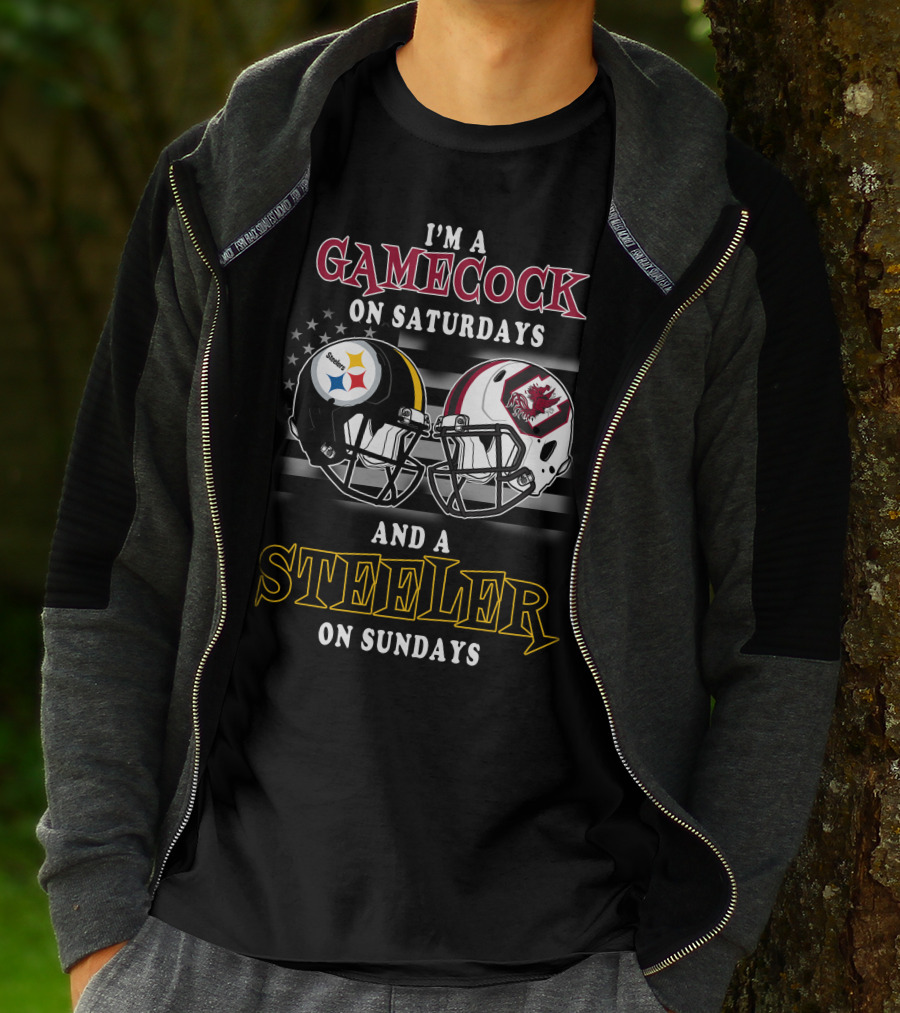 I'm A Gamecock On Saturdays And A Steeler On Sundays T-Shirt