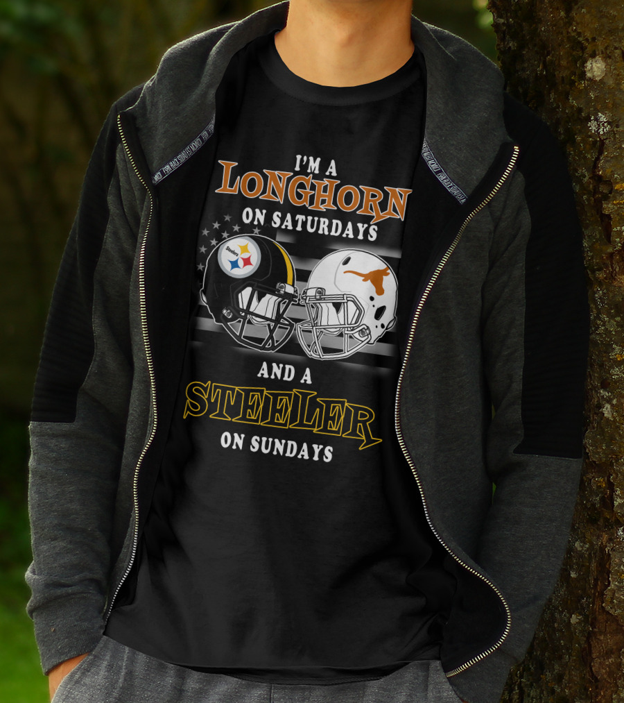 I'm A Longhorn On Saturdays And A Steeler On Sundays T-Shirt