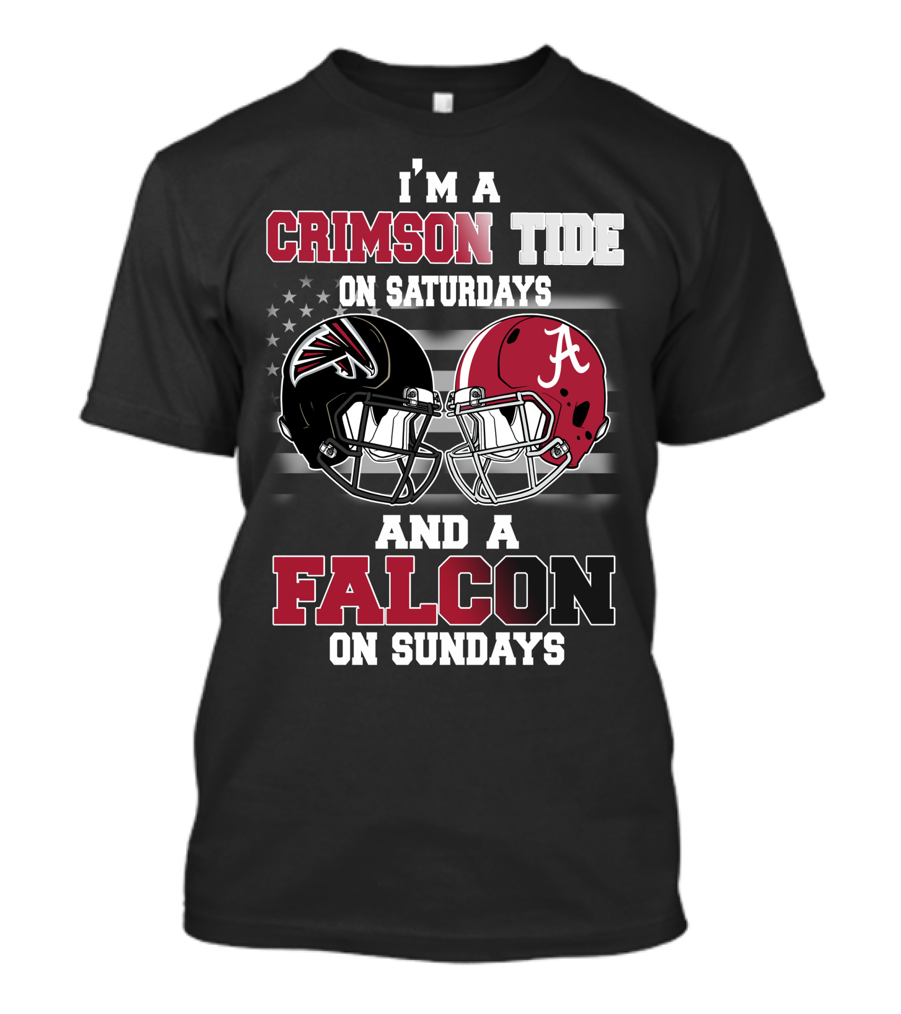 I'm A Crimson Tide On Saturdays And A Falcon On Sundays T-Shirt