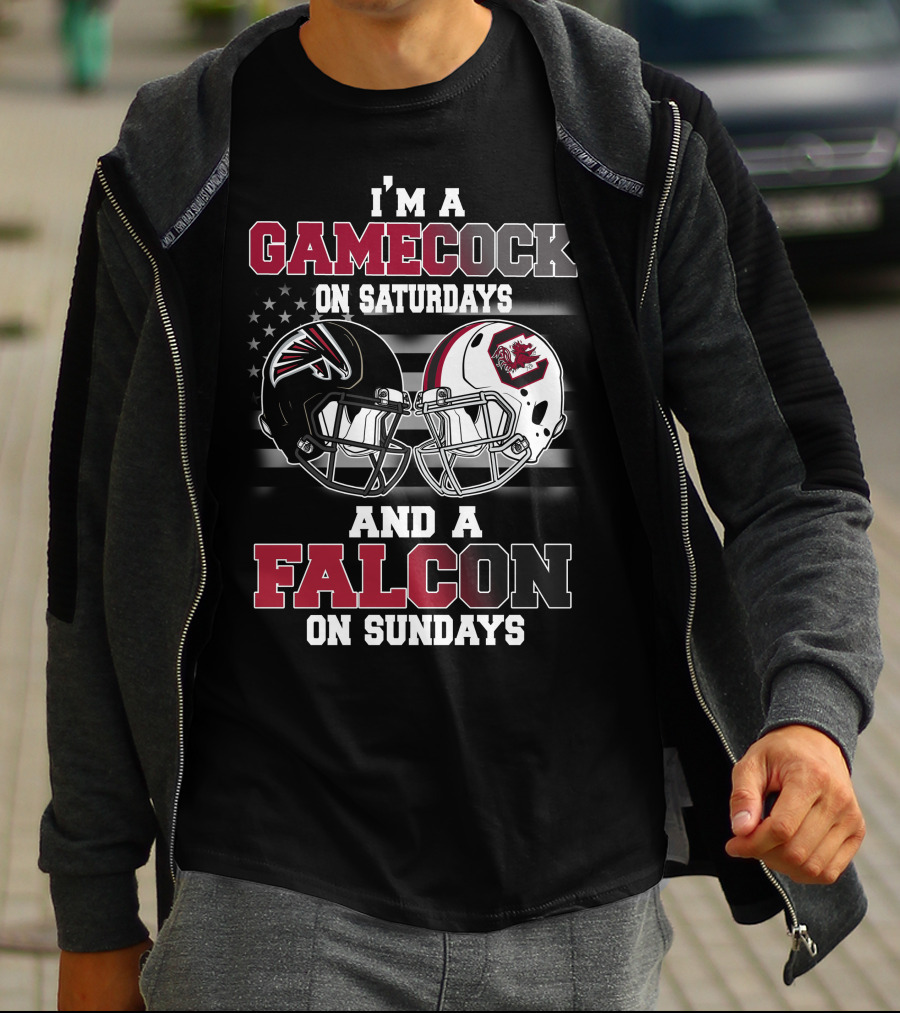 I'm A Gamecock On Saturdays And A Falcon On Sundays T-Shirt