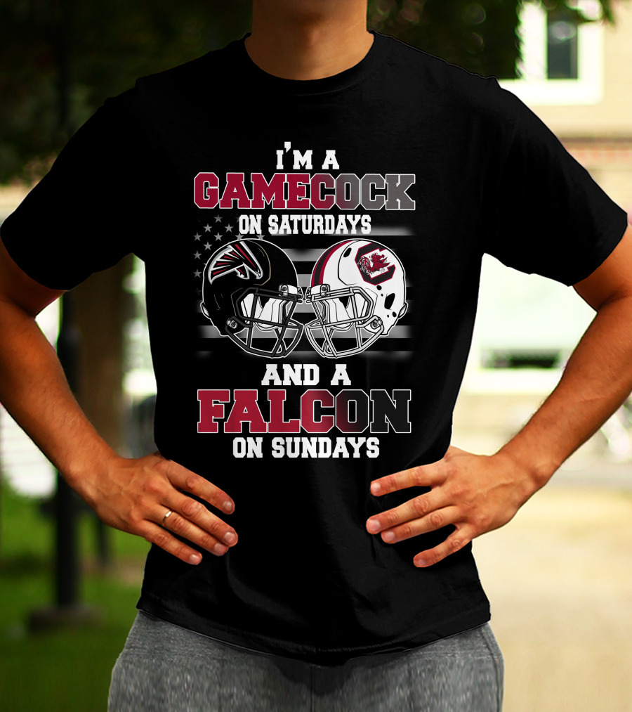 I'm A Gamecock On Saturdays And A Falcon On Sundays T-Shirt