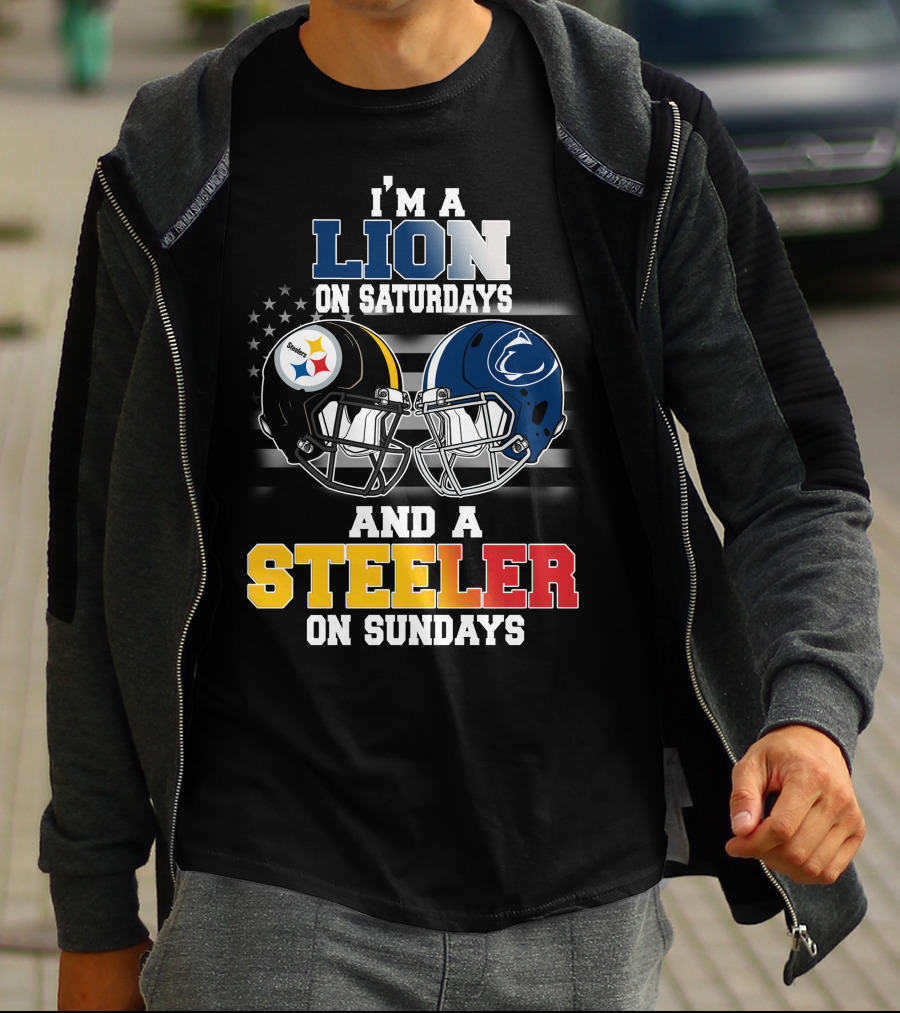 I'm A Lion On Saturdays And A Steeler On Sundays T-Shirt