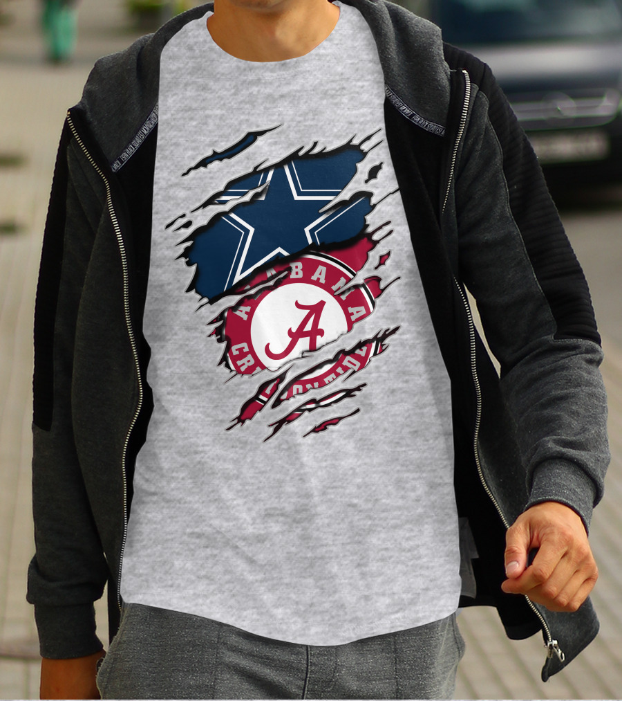 Alabama Cowboys Rip Through Crimson Tide Star T-Shirt