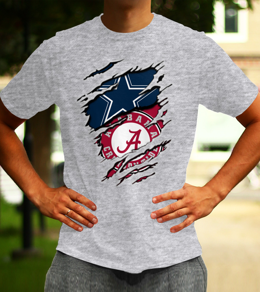 Alabama Cowboys Rip Through Crimson Tide Star T-Shirt