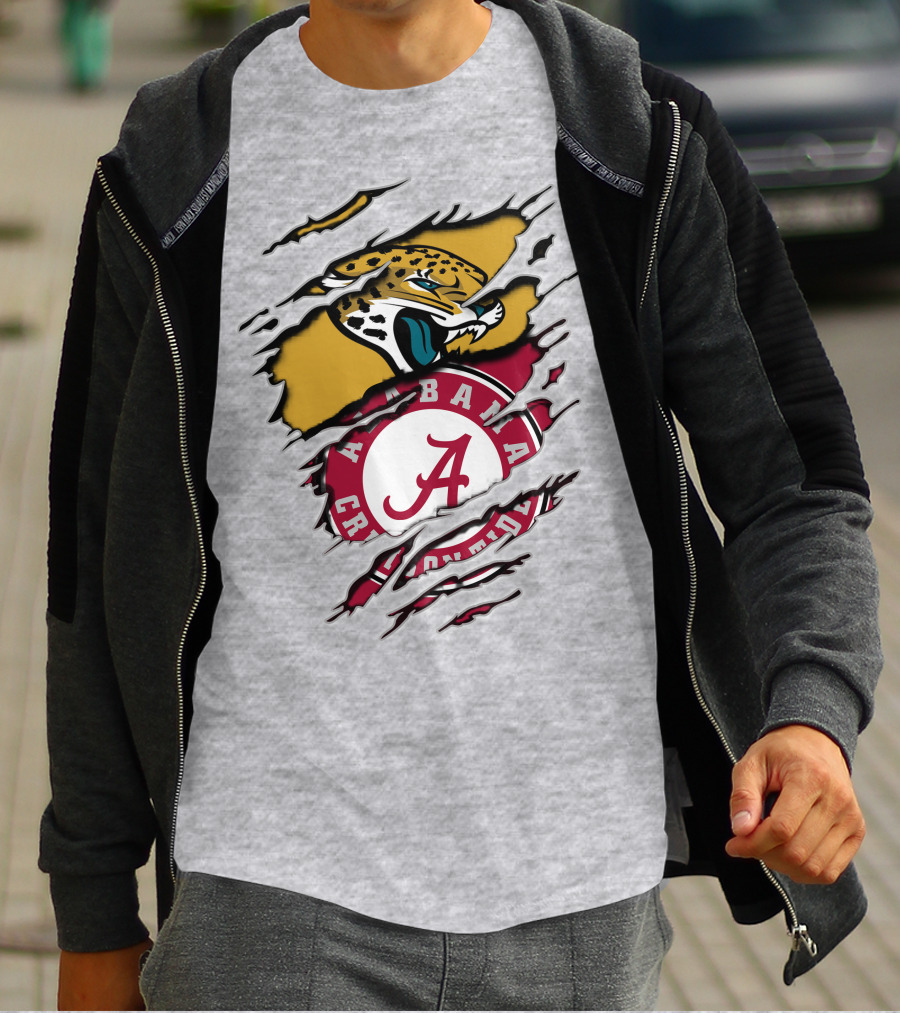 Alabama Crimson Tide Jaguars Fan Crossover T-Shirt