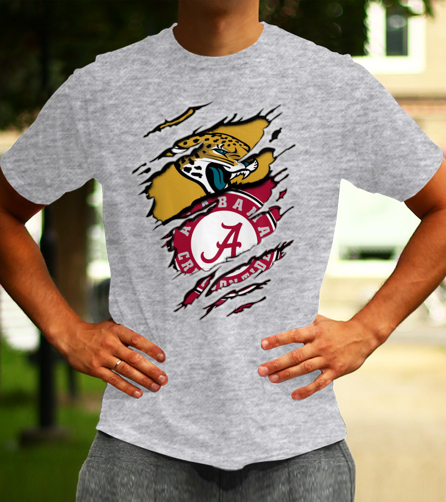 Alabama Crimson Tide Jaguars Fan Crossover T-Shirt
