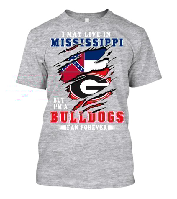 Mississippi Bulldogs Fan Forever With State And Team Pride Tear T-Shirt