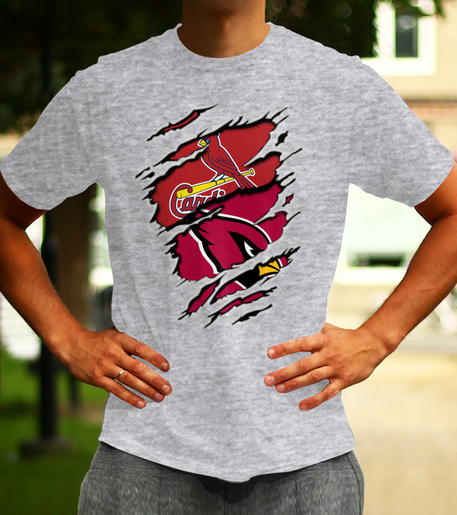 Cardinals St. Louis Arizona Distressed Style Sports Fan T-Shirt