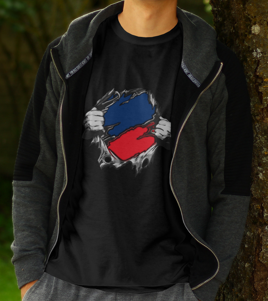Geo Texas Sports Fan Spirit Torn Effect T-Shirt