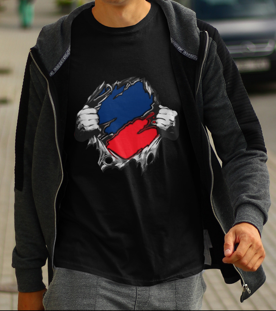 Geo Texas Sports Fan Spirit Torn Effect T-Shirt