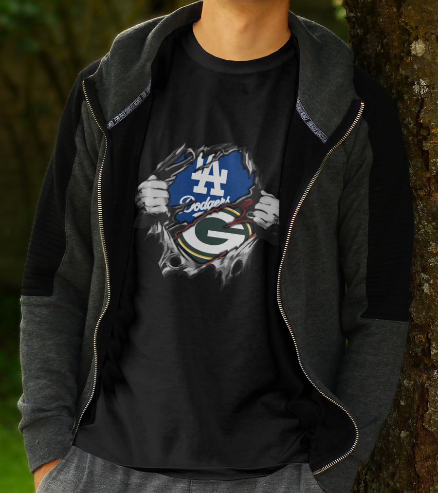 Dodgers LA Packers G Logo Ripped T-Shirt