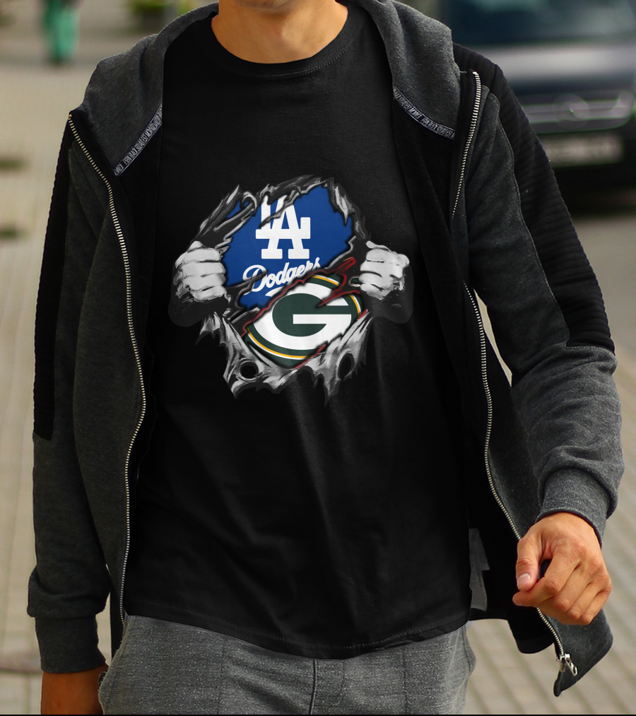 Dodgers LA Packers G Logo Ripped T-Shirt