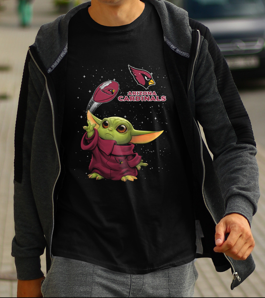 Arizona Cardinals Baby Yoda Football Force T-Shirt