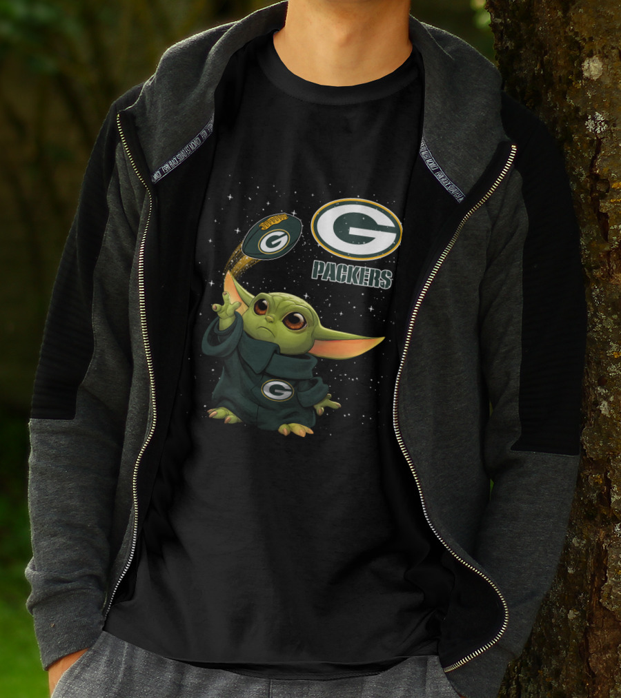 Baby Yoda Green Bay Packers Football Force G Packers T-Shirt