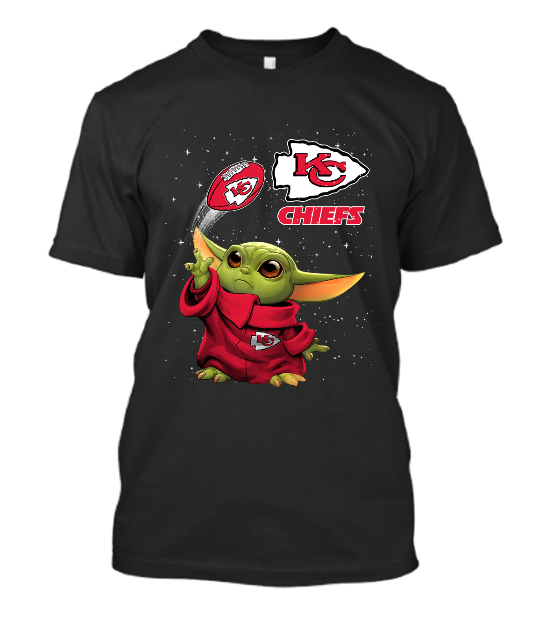 Baby Yoda KC Chiefs Football Magic T-Shirt