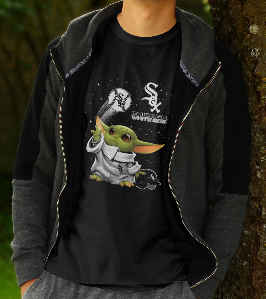 Chicago White Sox Star Wars Character Baseball Skills With Team T-Shirt