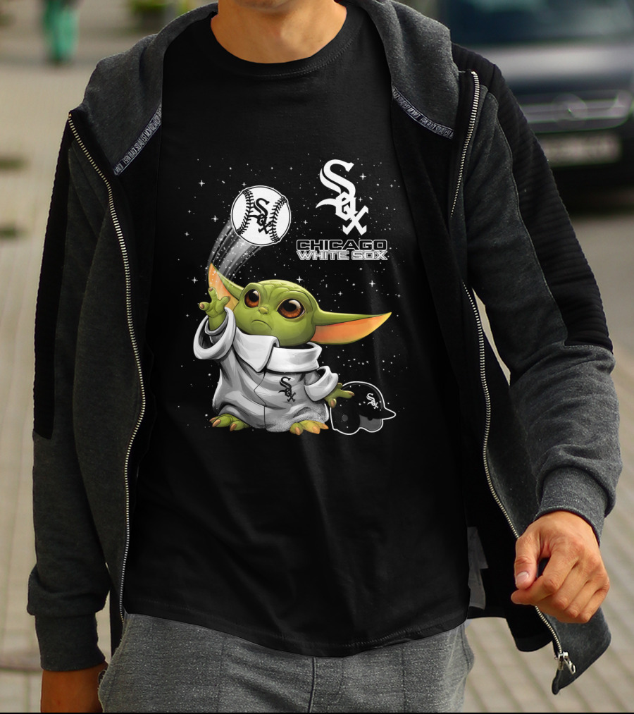 Chicago White Sox Star Wars Character Baseball Skills With Team T-Shirt