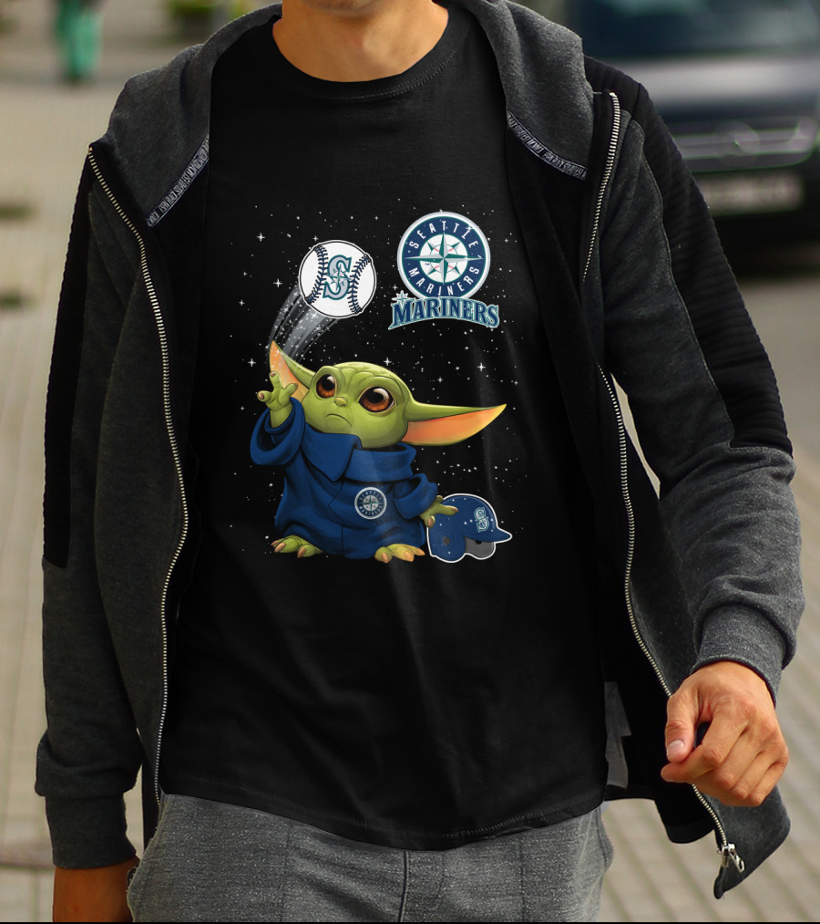 Seattle Mariners Yoda Baseball Magic T-Shirt