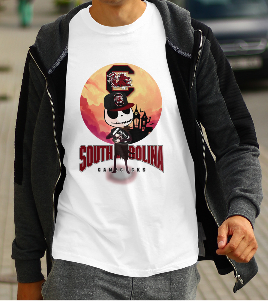 South Carolina Gamecocks Halloween Character Football T-Shirt