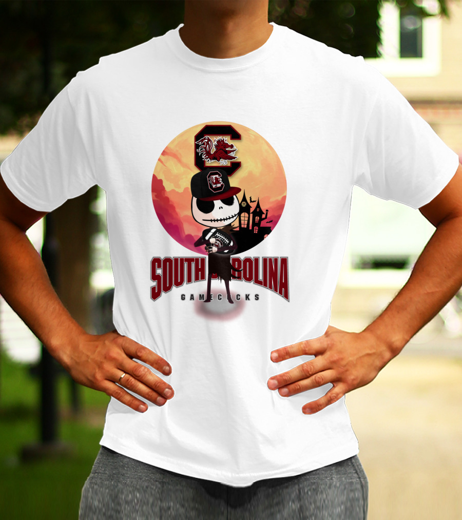 South Carolina Gamecocks Halloween Character Football T-Shirt