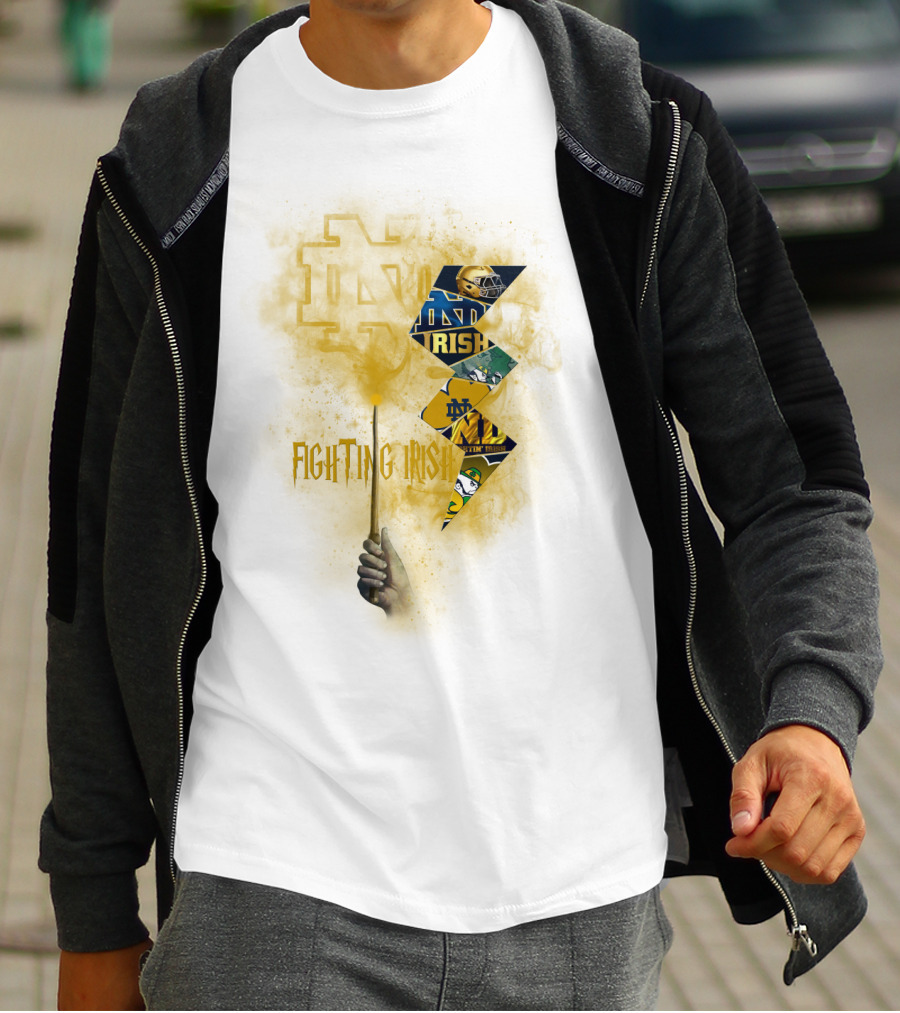 Fighting Irish Notre Dame Lightning Wand T-Shirt