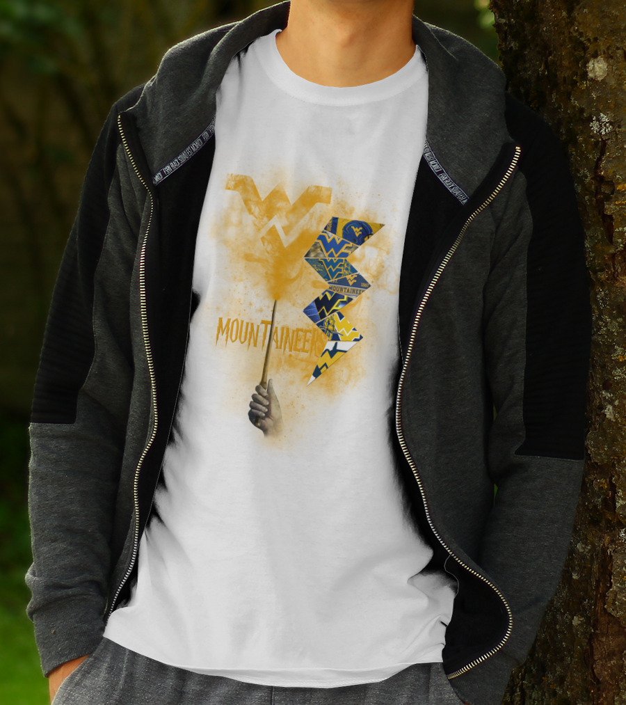 West Virginia Mountaineers Wvu Triangles And Smoke T-Shirt