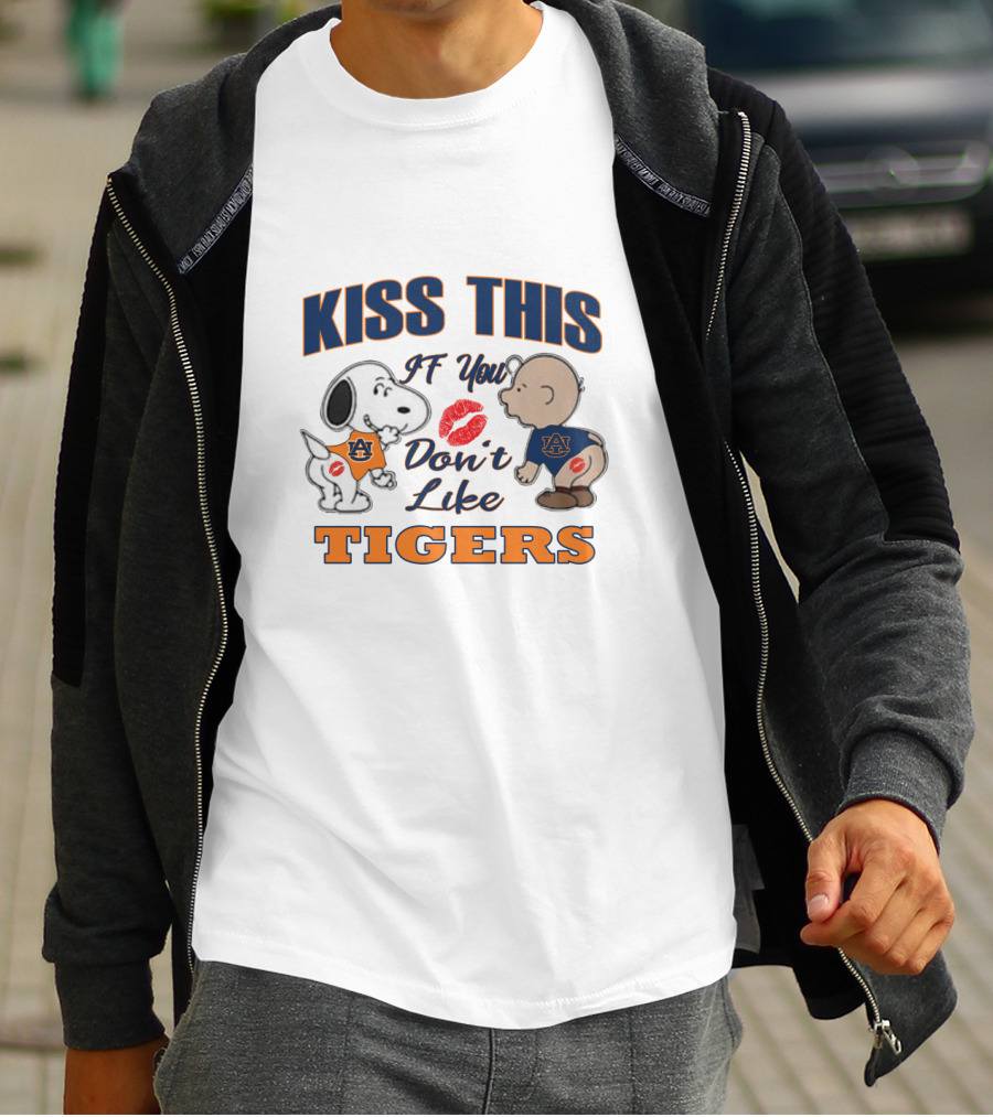 Kiss This If You Don't Like Auburn Tigers Snoopy Baby T-Shirt