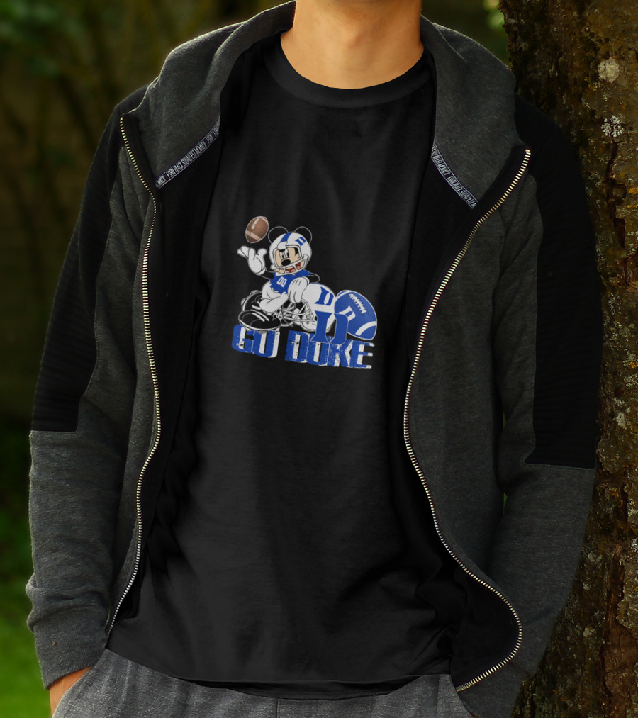 Chtnca8006 Go Duke Football Mickey Mouse T-Shirt