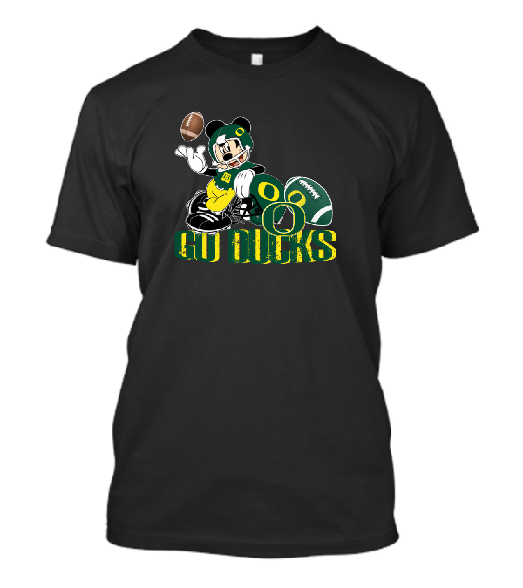 Mickey Mouse Oregon Ducks Football Go Ducks T-Shirt
