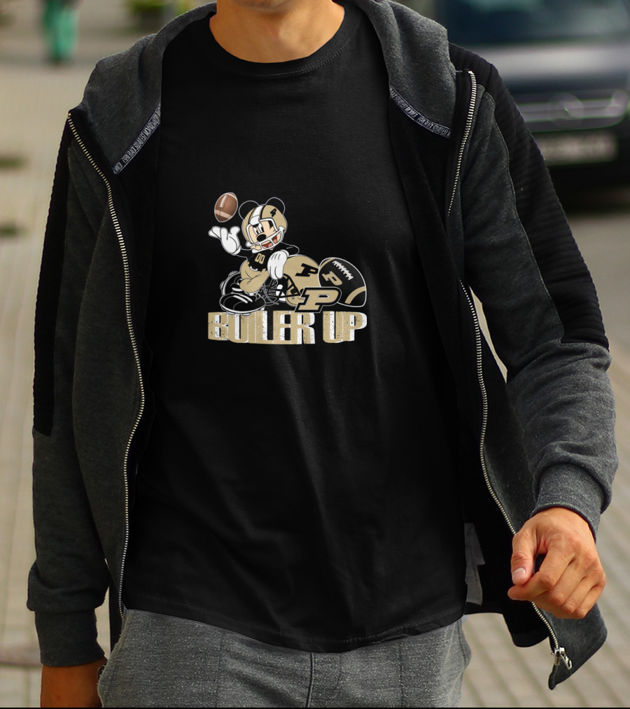 Boiler Up Purdue Football Mickey Mouse T-Shirt