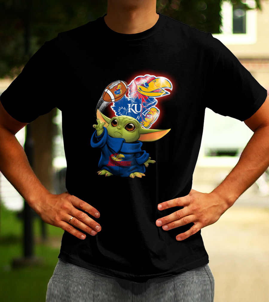 Ku Jayhawks Kansas Football Baby Alien T-Shirt