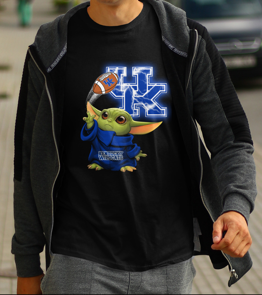Kentucky Wildcats Football Uk Lightning Baby Alien T-Shirt